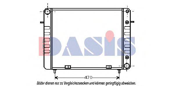 AKS DASIS 151310N Радіатор, охолодження двигуна