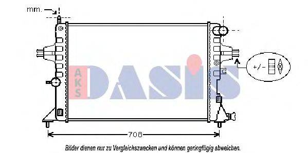 AKS DASIS 151670N Радіатор, охолодження двигуна