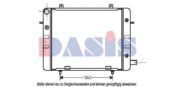 AKS DASIS 151750N Радіатор, охолодження двигуна