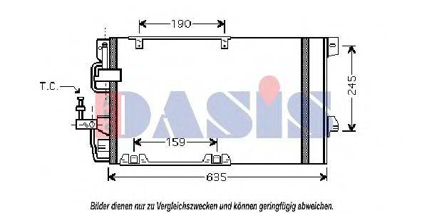 AKS DASIS 152001N Конденсатор, кондиціонер