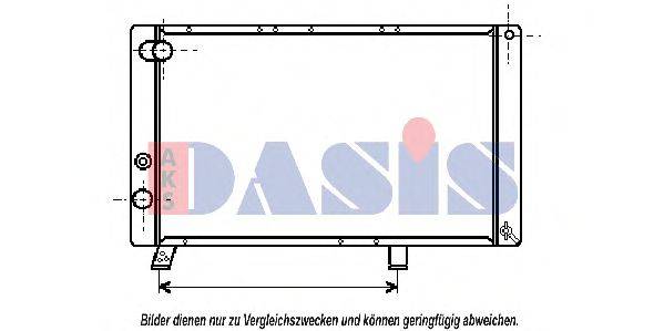 AKS DASIS 160670N Радіатор, охолодження двигуна