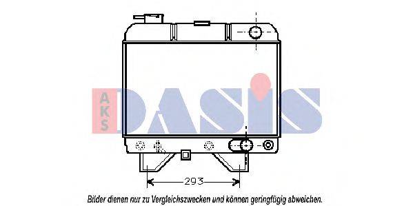 AKS DASIS 160730N Радіатор, охолодження двигуна