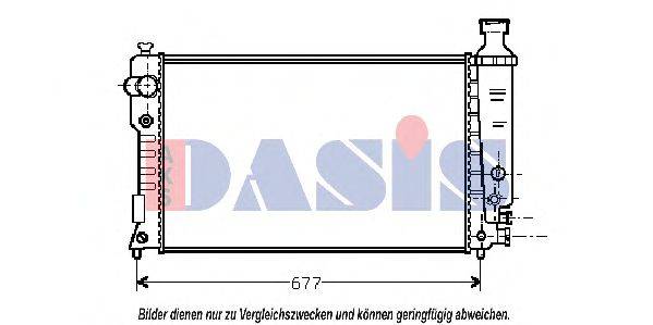 AKS DASIS 161320N Радіатор, охолодження двигуна