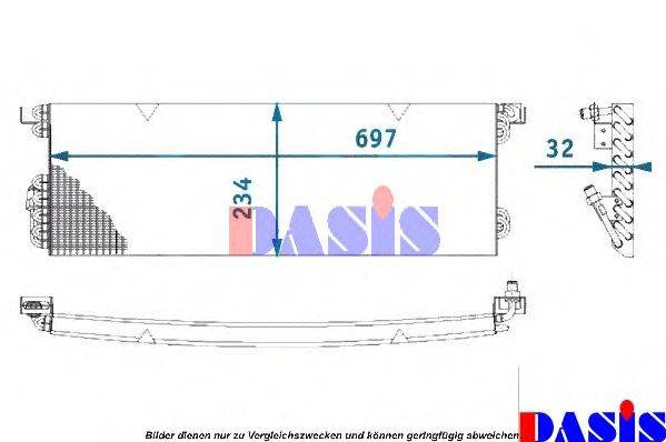 AKS DASIS 172150N Конденсатор, кондиціонер