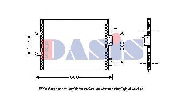 AKS DASIS 182021N Конденсатор, кондиціонер