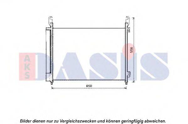 AKS DASIS 182047N Конденсатор, кондиціонер