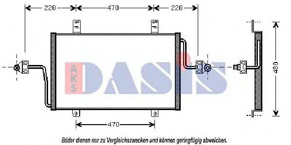 AKS DASIS 182450N Конденсатор, кондиціонер