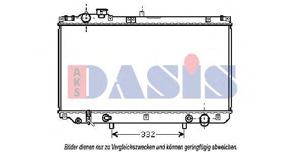 AKS DASIS 210108N Радіатор, охолодження двигуна