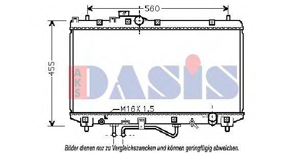 AKS DASIS 210194N Радіатор, охолодження двигуна