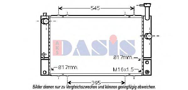 AKS DASIS 210224N Радіатор, охолодження двигуна