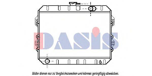 AKS DASIS 211100N Радіатор, охолодження двигуна