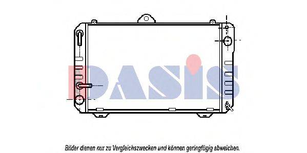 AKS DASIS 213190N Радіатор, охолодження двигуна