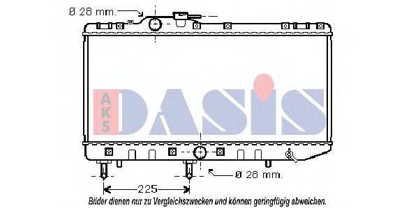 AKS DASIS 213280N Радіатор, охолодження двигуна