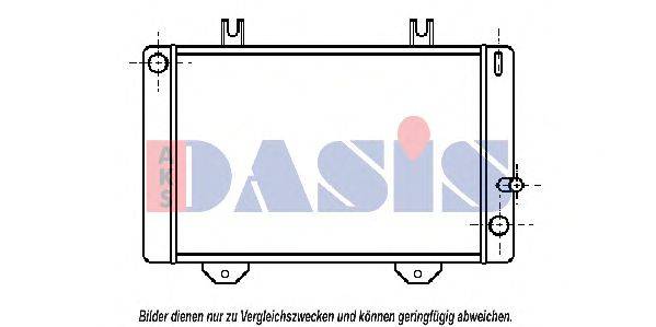 AKS DASIS 250110N Радіатор, охолодження двигуна