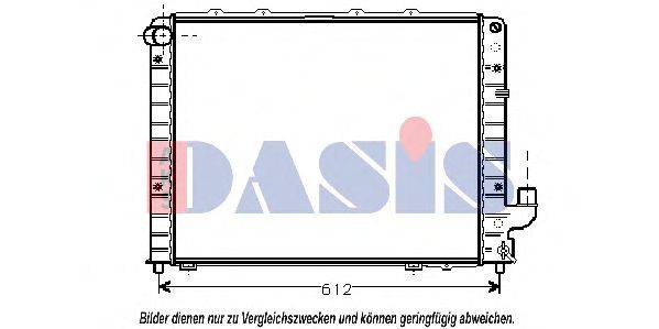 AKS DASIS 300490N Радіатор, охолодження двигуна