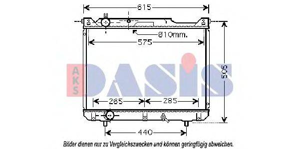 AKS DASIS 320045N Радіатор, охолодження двигуна