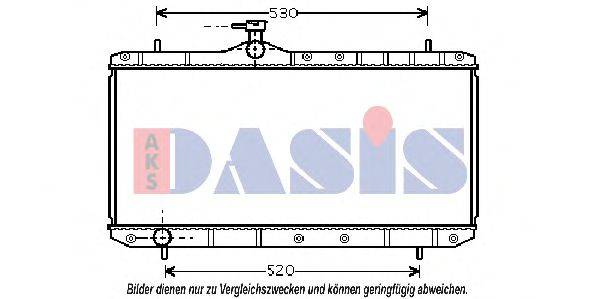 AKS DASIS 322006N Радіатор, охолодження двигуна