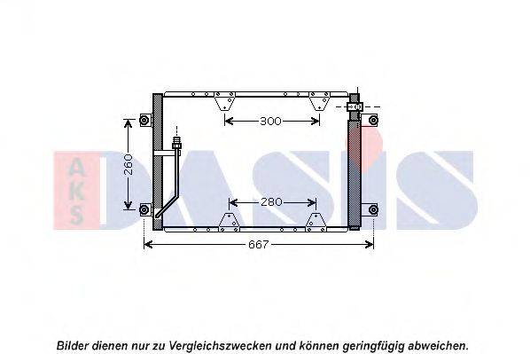 AKS DASIS 322025N Конденсатор, кондиціонер