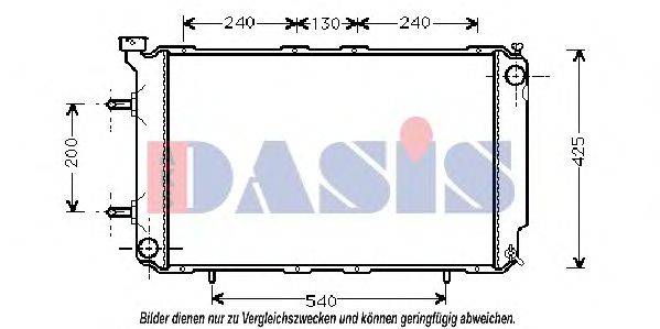 AKS DASIS 350006N Радіатор, охолодження двигуна