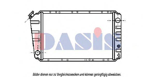 AKS DASIS 350011N Радіатор, охолодження двигуна