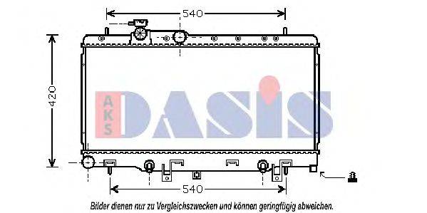 AKS DASIS 350023N Радіатор, охолодження двигуна