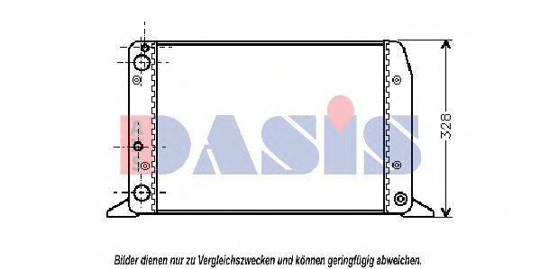 AKS DASIS 480490N Радіатор, охолодження двигуна