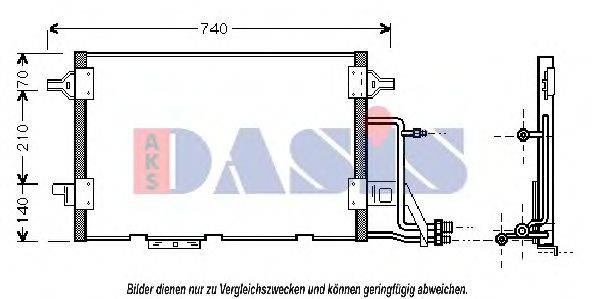 AKS DASIS 482220N Конденсатор, кондиціонер