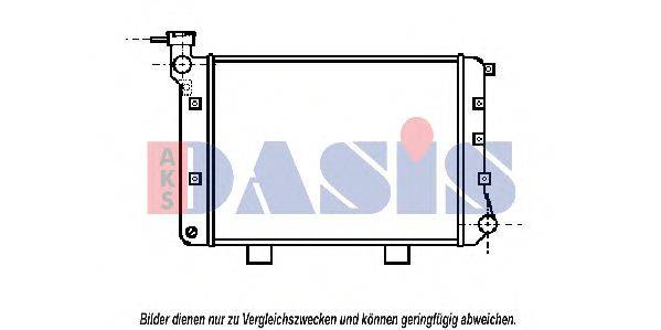 AKS DASIS 490140N Радіатор, охолодження двигуна