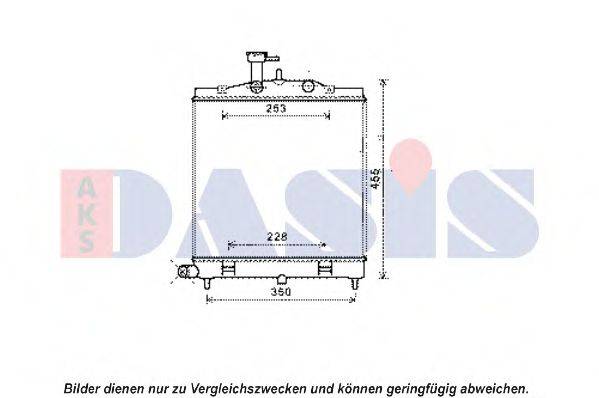 AKS DASIS 510144N Радіатор, охолодження двигуна