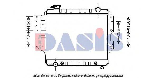 AKS DASIS 520032N Радіатор, охолодження двигуна