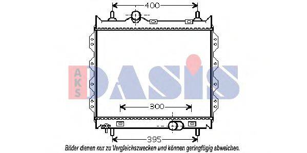 AKS DASIS 520044N Радіатор, охолодження двигуна