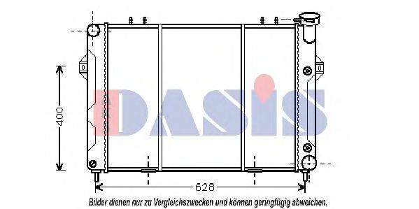 AKS DASIS 520490N Радіатор, охолодження двигуна