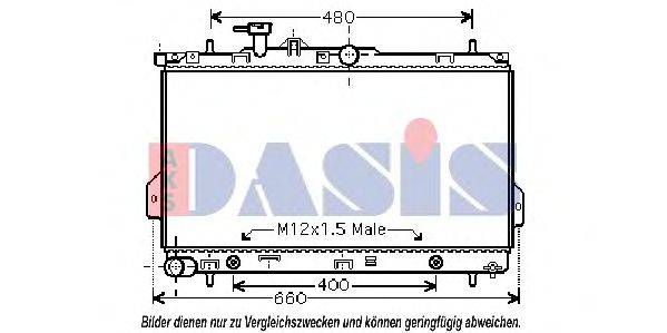 AKS DASIS 560000N Радіатор, охолодження двигуна