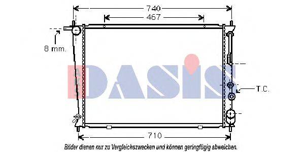 AKS DASIS 560003N Радіатор, охолодження двигуна