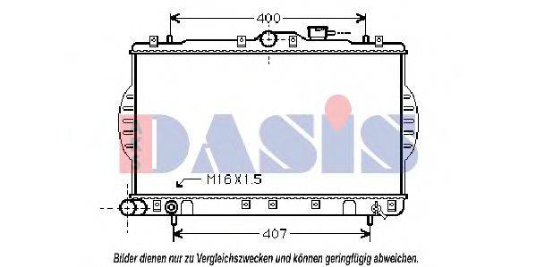 AKS DASIS 560016N Радіатор, охолодження двигуна