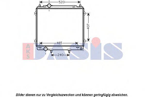 AKS DASIS 560046N Радіатор, охолодження двигуна