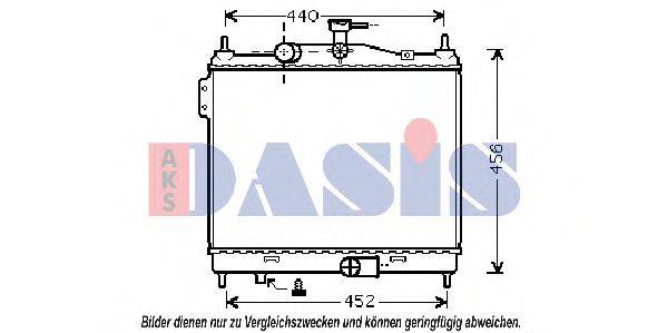 AKS DASIS 560057N Радіатор, охолодження двигуна