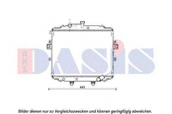 AKS DASIS 560066N Радіатор, охолодження двигуна