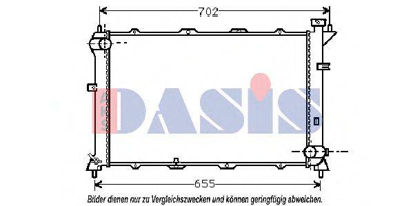 AKS DASIS 560320N Радіатор, охолодження двигуна