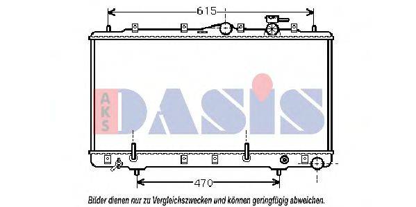 AKS DASIS 560330N Радіатор, охолодження двигуна