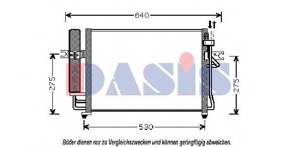 AKS DASIS 562002N Конденсатор, кондиціонер