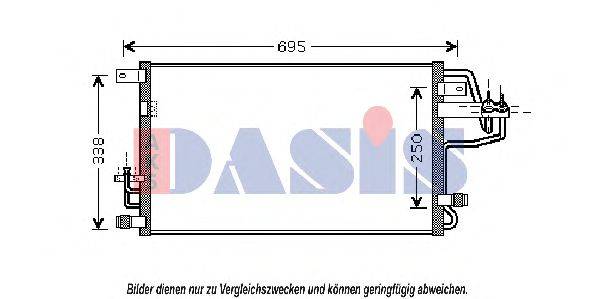 AKS DASIS 562014N Конденсатор, кондиціонер