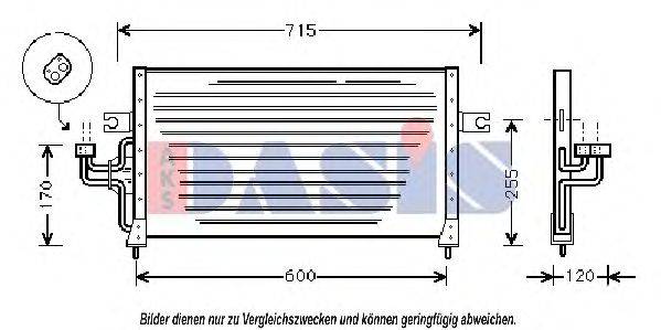 AKS DASIS 562040N Конденсатор, кондиціонер