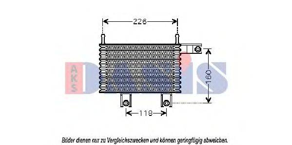 AKS DASIS 566002N масляний радіатор, моторне масло