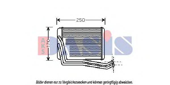 AKS DASIS 569013N Теплообмінник, опалення салону