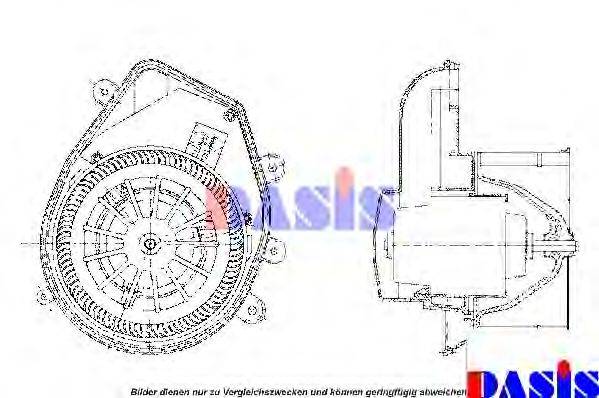 AKS DASIS 741420N Вентилятор салону