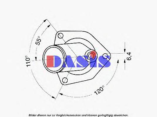 AKS DASIS 751897N Термостат, охолоджуюча рідина