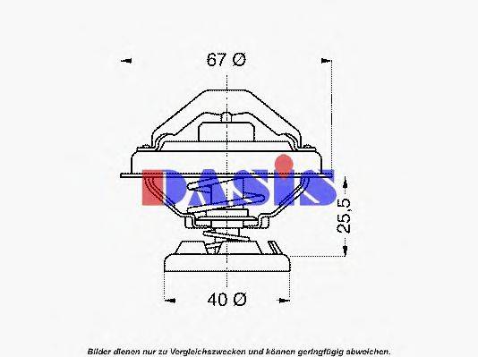 AKS DASIS 751905N Термостат, охолоджуюча рідина