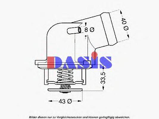 AKS DASIS 751947N Термостат, охолоджуюча рідина