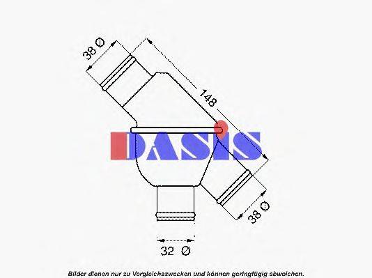 AKS DASIS 751954N Термостат, охолоджуюча рідина